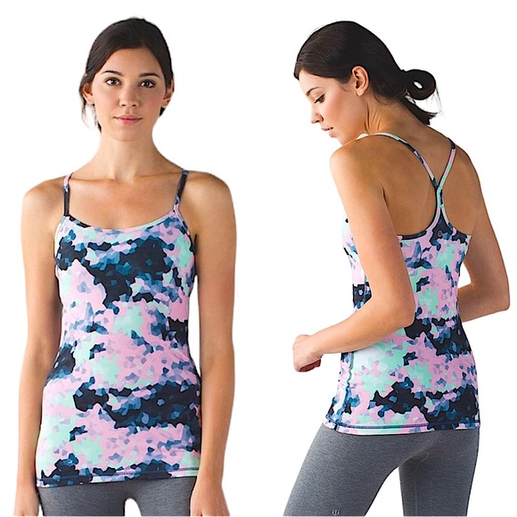 LULULEMON: Power Y Tank Top - Clouded Dreams -Size 4 - Picture 1 of 11